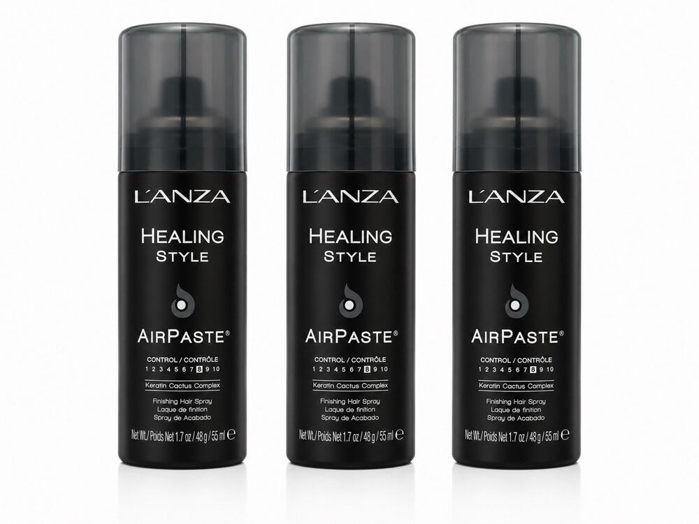 L’ANZA Healing Style AirPaste Finishing Hair Spray 1.7 oz 55 ml Lot of 3
